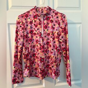 Tail Women’s Long Sleeve 1/4 Zip Mock Neck Golf Top. Size S.